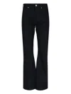 Celine Straight Leg Trousers Belt Loops In Animal Print
