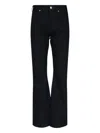 Celine Straight Leg Trousers Belt Loops In Black