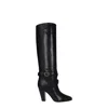 Celine Knee-length Wilters Leather Boots With Ankle Strap 10cm