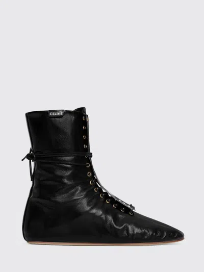 Celine Women Lace-up Boot 05 In Black