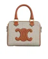 Celine Boston Cuir Triomphe Small Shoulder Bag In Nude