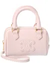Celine Boston Mini Leather Shoulder Bag In Pink