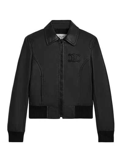 ジャケット CELINE | BOULE BLOUSON IN SOFT LAMBSKIN 2EG49583C.38NO CELINE boule blouson in soft lambskin | REVERSIBLE
