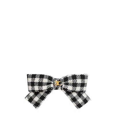 Celine Bow Hairpin In Black