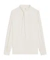 Celine Lavallière Blouse In Silk Crepe And Acetate In Ivory