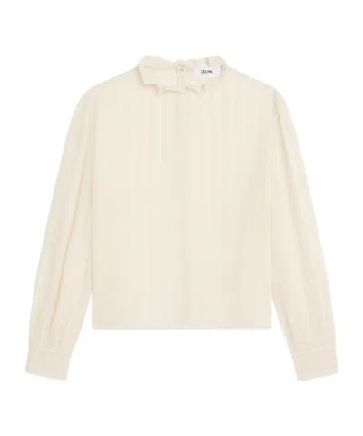 Celine Bow Top In Nude