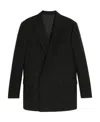 Celine Boxy Jacket In Striped Wool In Black