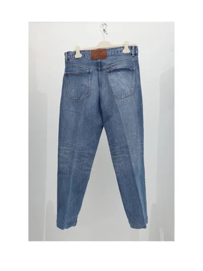 Celine Boyfriend Cotton Jeans In Blue