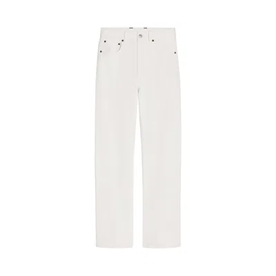 Pre-owned Celine Boyfriend Jeans 001 'white Heavy Stone Wash' | Men's Size 33