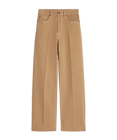 Celine Boyfriend Jeans 002 In Cotton Denim In Orange