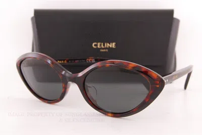 Pre-owned Celine Brand  Sunglasses Cl 40264u 52a Tortoise/dark Gray For Women