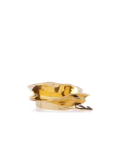Celine Brass Swirl Bracelet In Gold