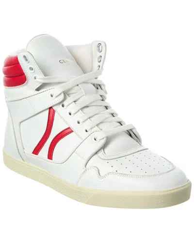 CELINE CELINE BREAK MID LACE-UP LEATHER SNEAKER