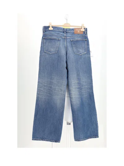 Celine Broken Blue Wash Cotton Jeans