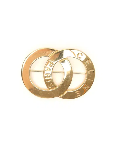 Celine Céline Brooch In Gold