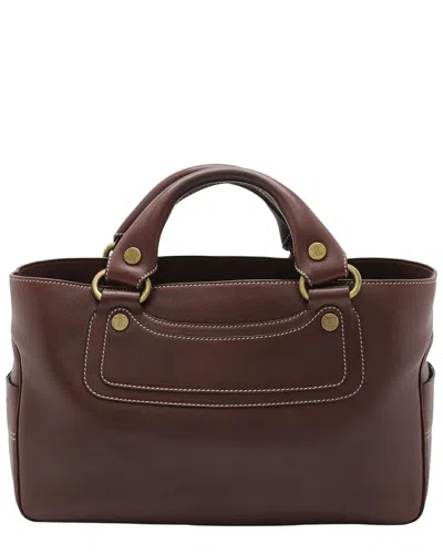 Pre-owned Celine Brown Calfskin Boogie Tote (authentic Pre-loved)