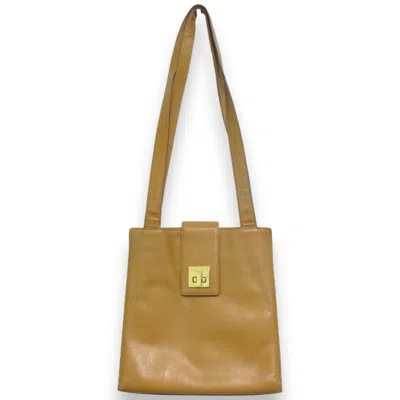 Pre-owned Celine Brown Camel Leather Shoulder Bag Tote Bag ()