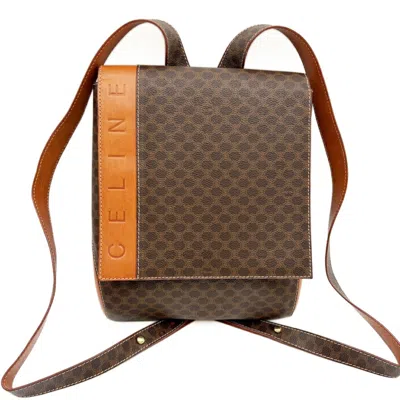 Pre-owned Celine Brown Camel Pvc Leather Backpack () In Brown, Camel