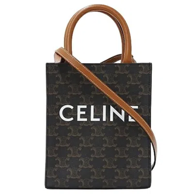 Pre-owned Celine Brown Canvas Handbag Shoulder Bag ()
