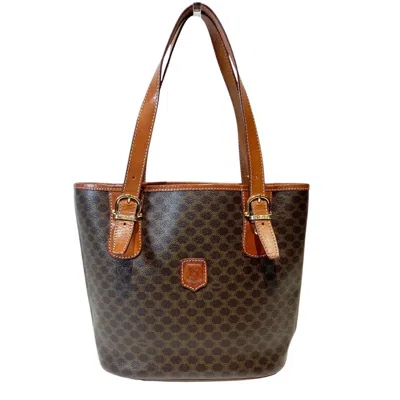 Pre-owned Celine Brown Canvas Pvc Tote Bag ()