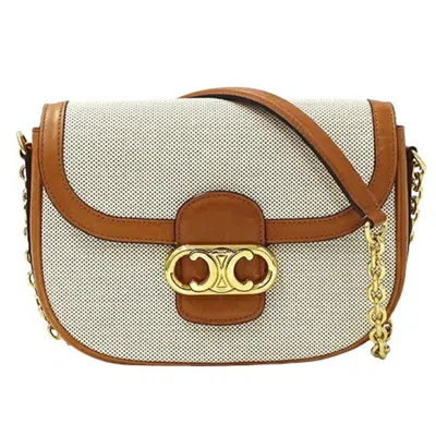 Pre-owned Celine Brown Canvas Shoulder Bag ()