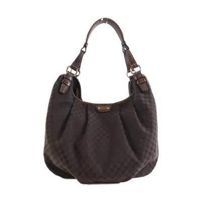 Pre-owned Celine Brown Canvas Shoulder Bag ()