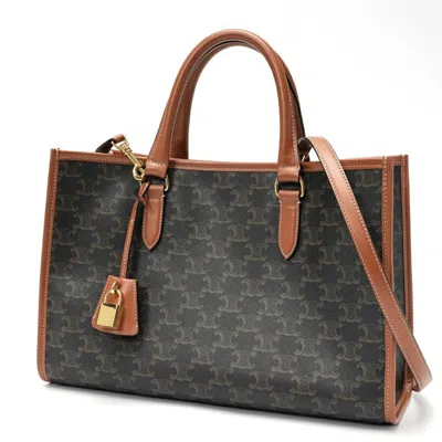 Pre-owned Celine Brown Canvas Tote Bag ()