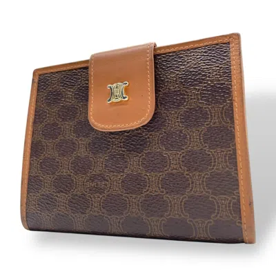 Pre-owned Celine Brown Canvas Wallet (bi-fold) ()