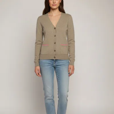 Pre-owned Celine Brown Cashmere Button Front Button Cardigan S