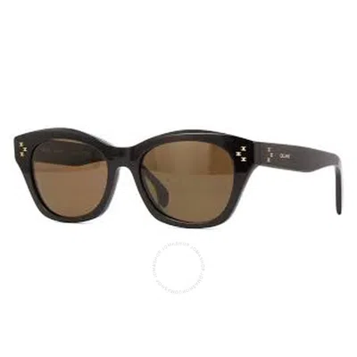 Celine Brown Cat Eye Ladies Sunglasses Cl40217u 01e 55