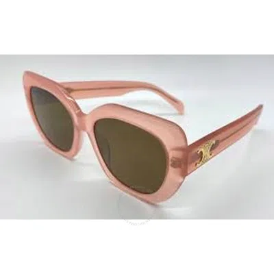 Celine Brown Gradient Cat Eye Ladies Sunglasses Cl40226u 72f 55 In Pink