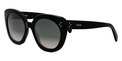 Celine Brown Gradient Cat Eye Ladies Sunglasses Cl40295f 01f 57 In Black