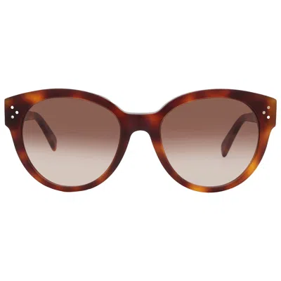 Celine Brown Gradient Oval Ladies Sunglasses Cl40169i 53f 54 In Blue