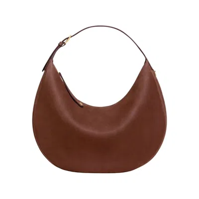 CELINE CELINE BROWN LARGE LULU CALF LEATHER HANDBAG