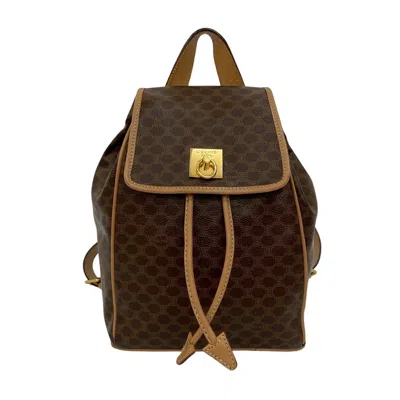 Pre-owned Celine Brown Leather Backpack ()