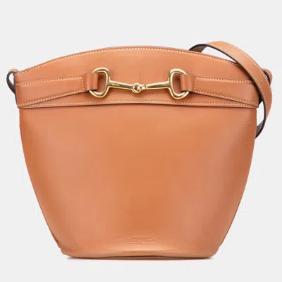 Pre-owned Celine Brown Leather Crecy Bucket Bag
