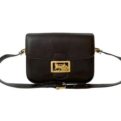 Pre-owned Celine Brown Leather Pochette Shoulder Bag ()