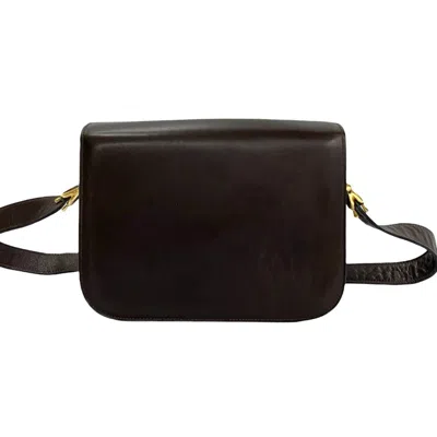 Pre-owned Celine Brown Leather Pochette Shoulder Bag ()