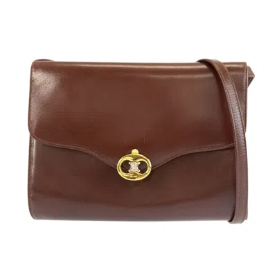 Pre-owned Celine Brown Leather Pochette Shoulder Bag ()