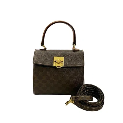 Pre-owned Celine Brown Leather Pvc Handbag Shoulder Bag ()