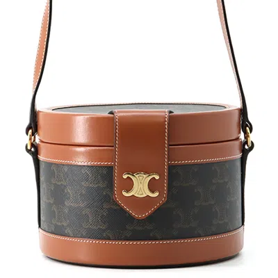 Pre-owned Celine Brown Leather Pvc Handbag Shoulder Bag ()