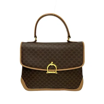 Pre-owned Celine Brown Leather Pvc Handbag Tote Bag ()