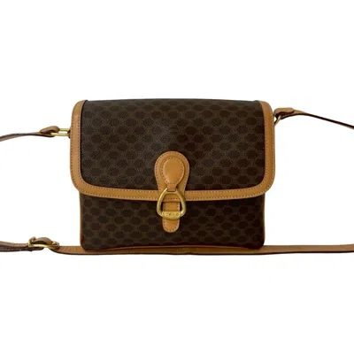 Pre-owned Celine Brown Leather Pvc Pochette Shoulder Bag ()