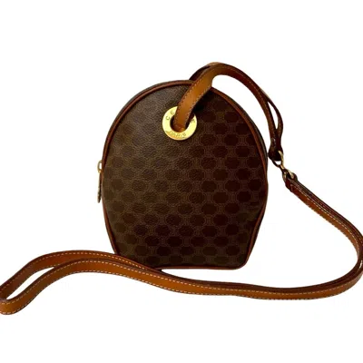 Pre-owned Celine Brown Leather Pvc Pochette Shoulder Bag ()