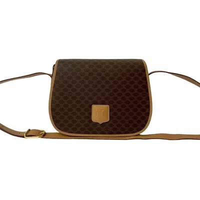 Pre-owned Celine Brown Leather Pvc Pochette Shoulder Bag ()