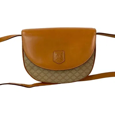 Pre-owned Celine Brown Leather Pvc Pochette Shoulder Bag ()