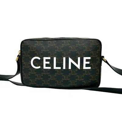 Pre-owned Celine Brown Leather Pvc Pochette Shoulder Bag ()