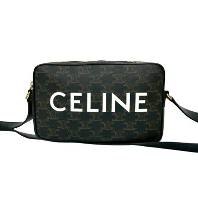 Pre-owned Celine Brown Leather Pvc Pochette Shoulder Bag ()