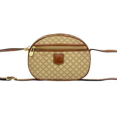 Pre-owned Celine Brown Leather Pvc Pochette Shoulder Bag ()