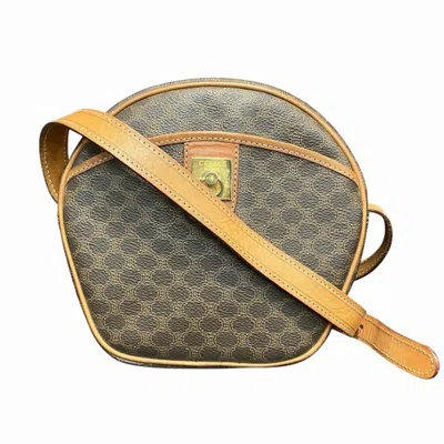 Pre-owned Celine Brown Leather Pvc Shoulder Bag ()